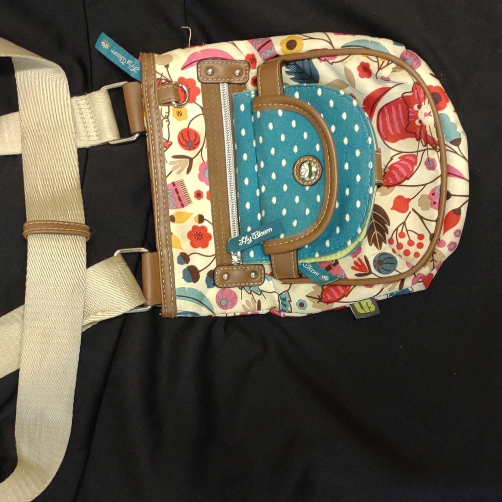 Lily Bloom cat purse multicolored